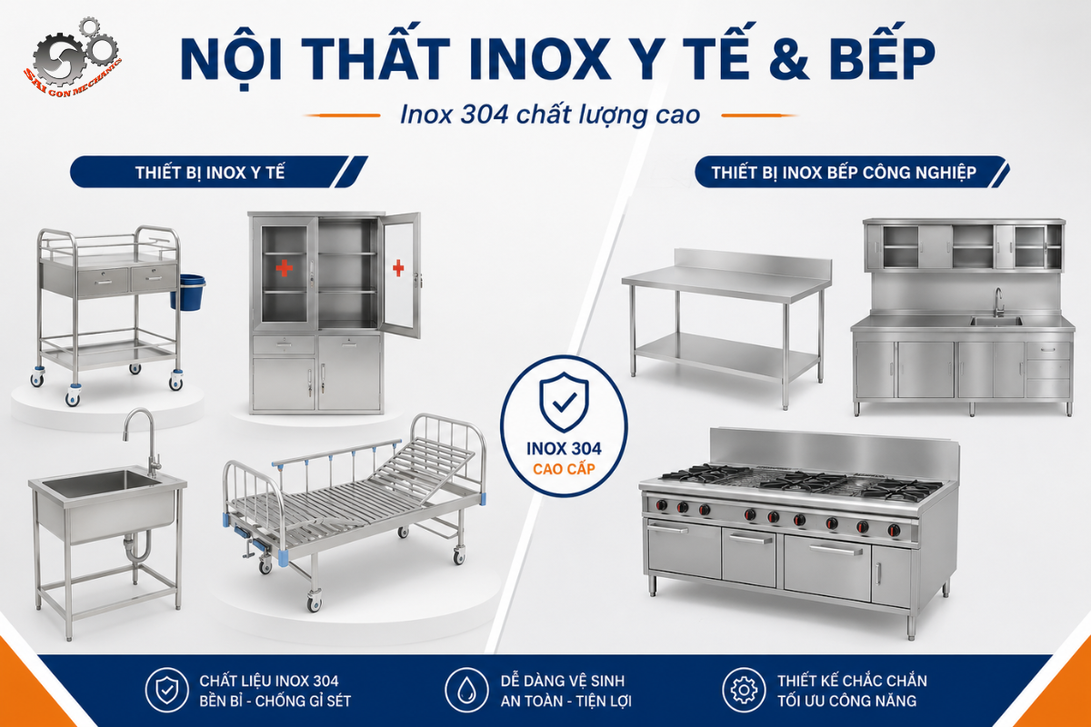 Nội Thất Inox Y Tế & Bếp