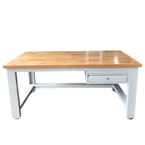 Bàn nguội cơ khí có ngăn kéo và mặt gỗ cao su CKSG-6223