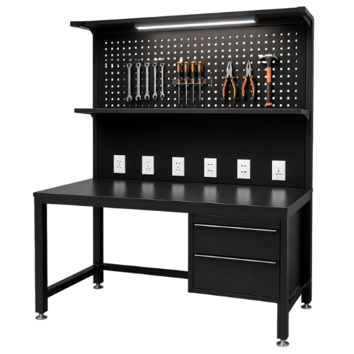Bàn thao tác cơ khí có bảng treo dụng cụ CKSG-6221