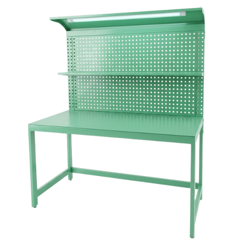 Bàn thao tác cơ khí có bảng treo dụng cụ CKSG-6263