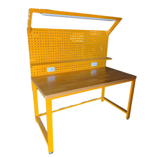 Bàn thao tác cơ khí có bảng treo và đèn CKSG-6254