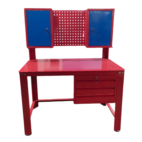 Bàn thao tác cơ khí có tủ treo và tủ ngăn kéo CKSG-6202