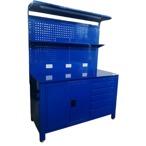 Bàn thao tác công nghiệp có tủ và ngăn kéo CKSG-6249