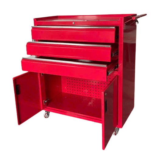 Xe đẩy đồ nghề 3 ngăn kéo có tủ 2 cánh CKSG-8231