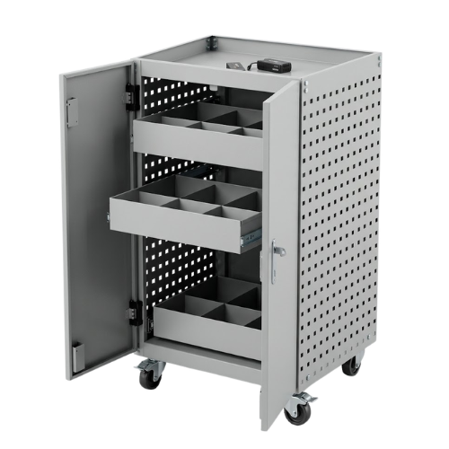 Xe đẩy đồ nghề 3 ngăn kéo có vách treo dụng cụ CKSG-8213
