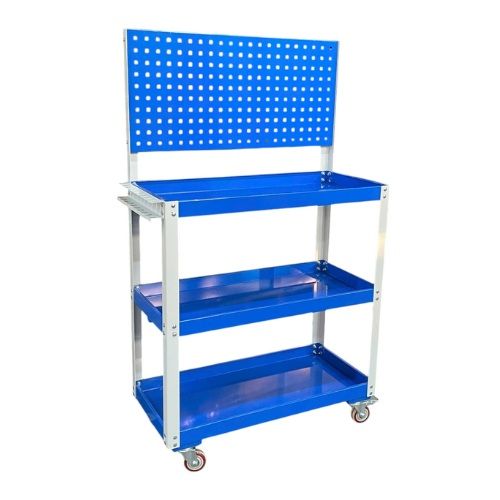 Xe đẩy đồ nghề 3 tầng có bảng treo dụng cụ CKSG-8222