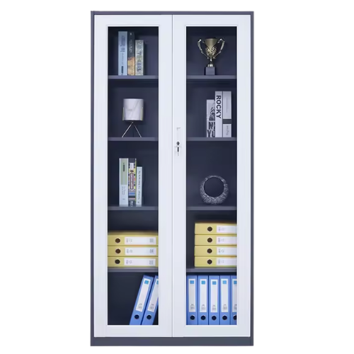 Tủ hồ sơ văn phòng sắt 5 ngăn 2 cánh kính CKSG-3111