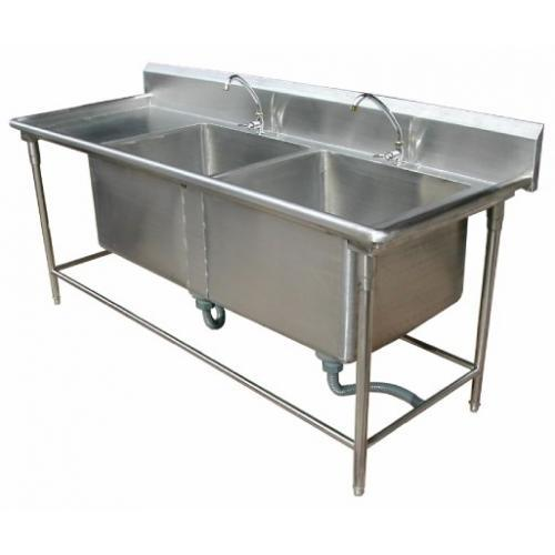 Bàn chậu rửa inox 304 loại 2 chậu CKSG-7139