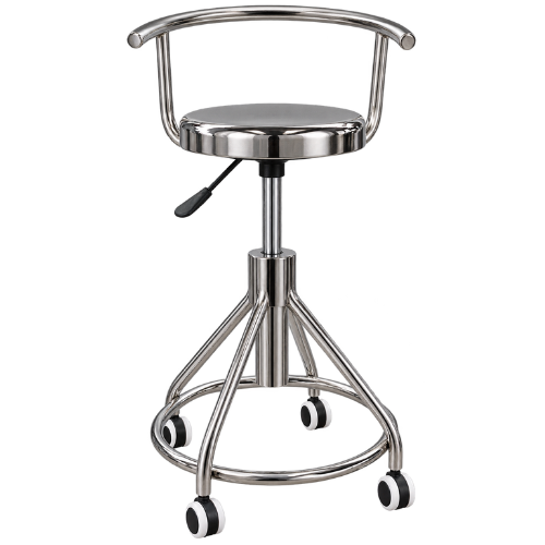 Ghế inox 304 điều chỉnh chiều cao bằng ty hơi CKSG-9108