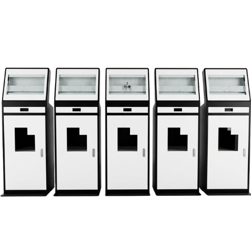 Vỏ kiosk thông tin có ngăn kéo bàn phím và ngăn tủ máy in CKSG-1004