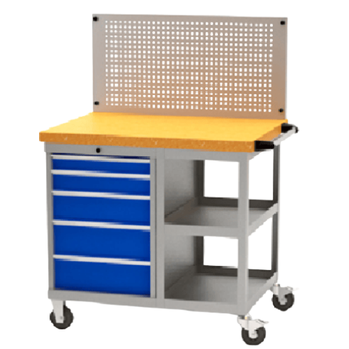 Xe đẩy đồ nghề 5 ngăn kéo có kệ chứa CKSG-8241